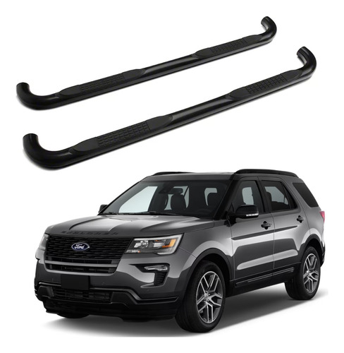 Estribos Redondos Ford Explorer 2011 - 2019 Suv Negros