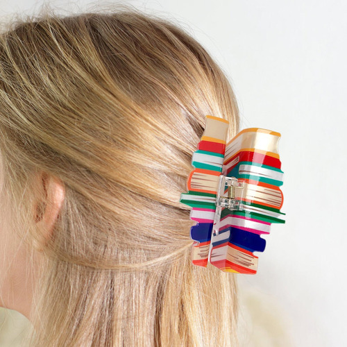 Pinza Para El Pelo Con De Libro Pinzas Para El Pelo Divertid