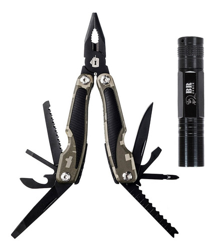 Multitool Precision Invictus 9 Funções Alicate Tático Trilha Cor Digital