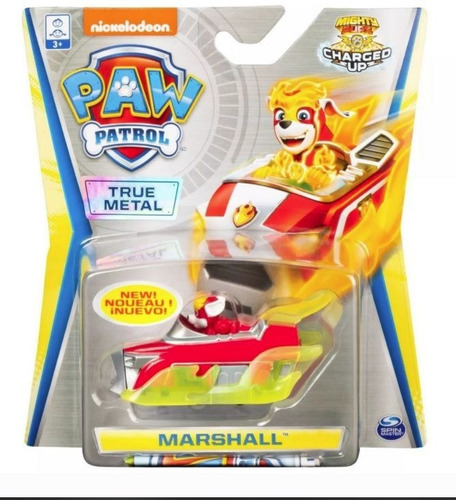 Carrinho Metal Marshall Mighty Pups- Patrulha Canina - Sunny