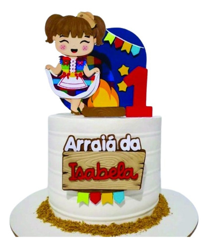Arquivo Topo De Bolo Festa Junina Menina Arraia -studio