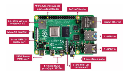 Raspberry Pi4 Pi 4 Model B 4gb Ram Novo Com Nota Fiscal