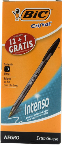 Boligrafo Bic Intenso Punto Extra Grueso 1.6 Mm 12 Piezas