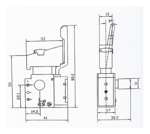 A Taladro Eléctrico De Ca Operación Manual Control De