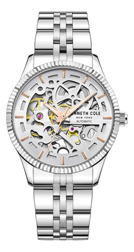 Reloj Mujer Kenneth Cole Kcwll2222403 New York Color de la correa Plateado Color del bisel Plateado Color del fondo Plateado