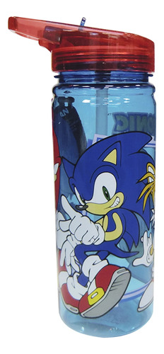 Botella Sonic Tristán 580ml Con Pajita Plastico