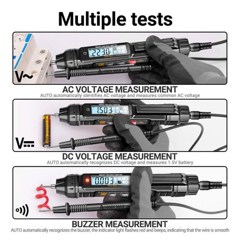 Comprobador Automático De Diodos Ohm De Tensión Ca/cc