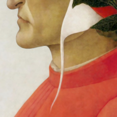 Cuadro Retrato De Dante De Sandro Botticelli - 1495