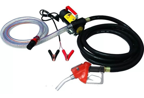 Kit Bomba Trasvasije Diesel 12v 175w Motor Manguera Pistola