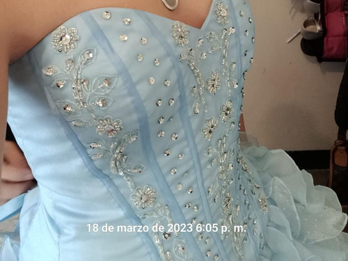 Vestido 15 Años Azul Celeste En 320 $ Verlo Es Comprarlo