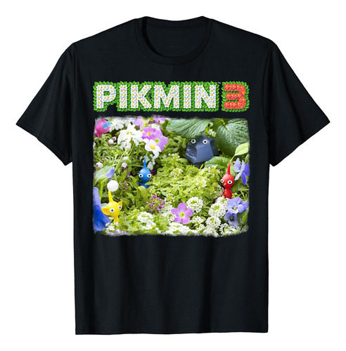 Polera Con Póster Con Logotipo Floral De Nintendo Pikmin 3