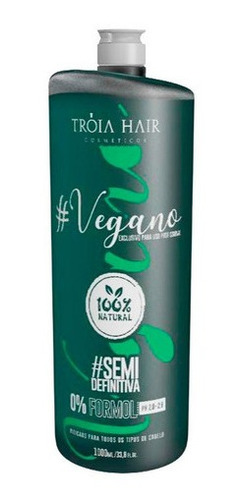 Imagem 1 de 5 de Progressiva Vegano Tróia Hair 1lts Sem Formol 100% Original