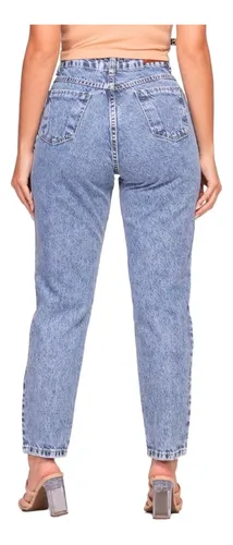Calça mom hotsell jeans marmorizada