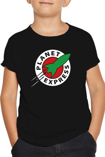 Polera Negra Niño O Niña - Planet Express - Futurama