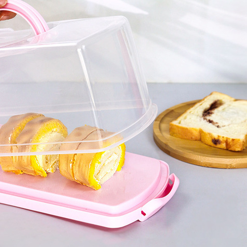 & Caja De Transporte Q Cake Rectangular En Verde Con Doble