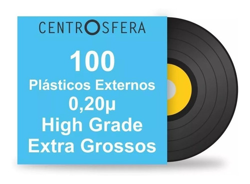 Imagem 1 de 2 de 100 Plásticos Externo Grosso. Proteção Para Lp Disco Vinil.