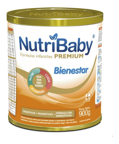 Nutribaby Premium Bienestar Con Probióticos Y Dha 900g