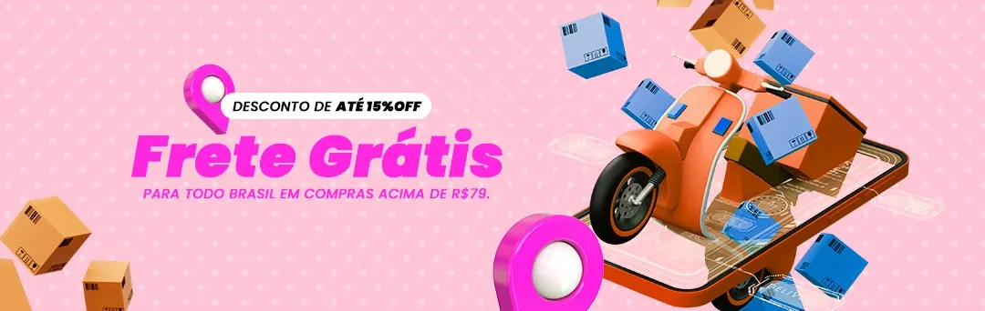 Aproveite o frete adicionando mais produtos no carrinho!
