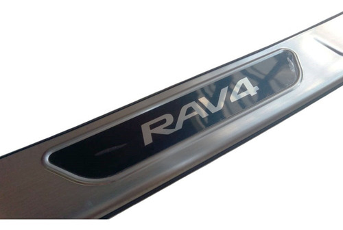 Aplique Para Porta-malas Rear Bumper Em Aço Inox Rav-4