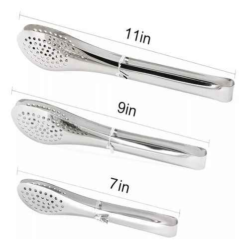 W Pinzas De Cocina Para Barbacoa De Acero Inoxidable