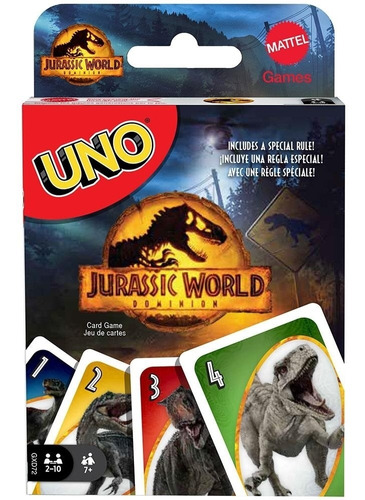 Jogo De Cartas - Uno - Jurassic World Gxd72 - Mattel