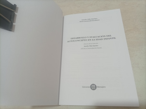 Desarrollo Y Evaluación Del Autoconcepto En La Edad Infantil (Usado)