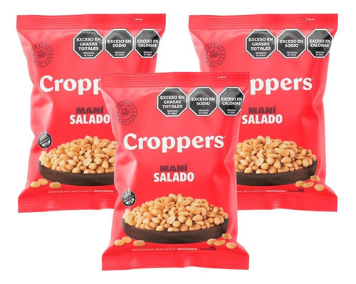 Mani Salado Croppers 800gr x3