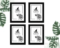 Comprar Set X 4 Cuadros 15x21 Modernos Decorativos Nórdicos 