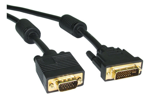 Cable adaptador VGA de 1 cable DVi-d 24+5 macho a 1 cable VGA macho y 1,5 m negro