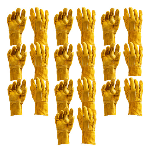 10 Pares | Guantes De Carnaza Largo Estándar Bylack