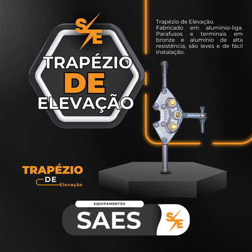 Trapézio Elevação Grampo Aterramento Simultâneo