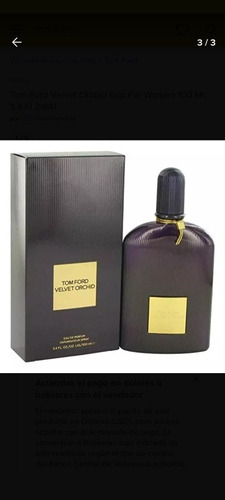 Perfume Tom Ford Velvet Orchid 100 Ml  Original  