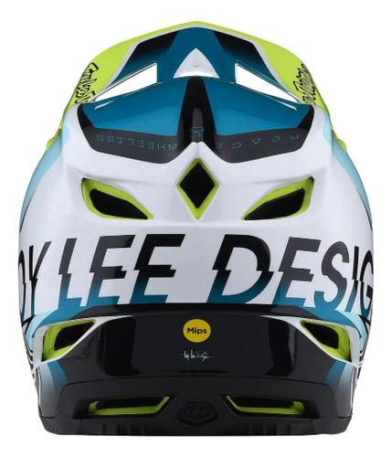Casco Troy Lee Designs D4 Qualifier Bicicleta Color Blanco Talla L 58 - 59cm