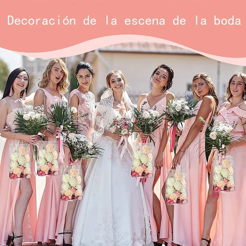 40 Bolsa Regalo Con Asa Transparentes Boda Bautizo Recuerdos