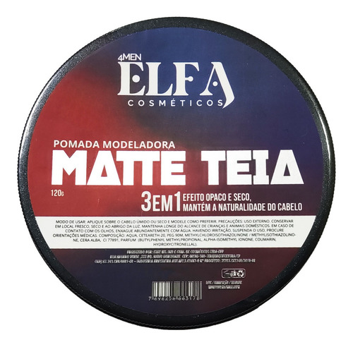 Imagem 9 de 10 de Pomada Modeladora Elfa For Man Oferta 20 Unidades Atacado