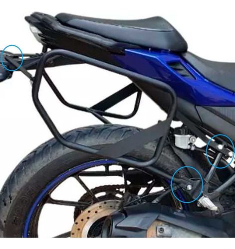 Fazer 250 Modelo 2023 Afastador Alforges Protetor Traseiro