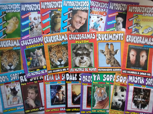 Lote Crucigramas, Sopas Y Autodefinidos X20 Revistas