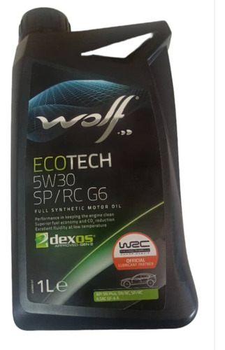 Aceite Wolf 5w30 Full Sintetico Ecotech