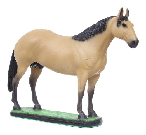 Imagem 1 de 4 de Escultura Cavalo Quarto De Milha Baio Em Resina Home Western