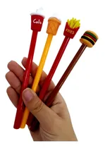 Comprar Kit 12 Canetas Gel Escolar Hambúrguer Totoro E Outros Kawaii