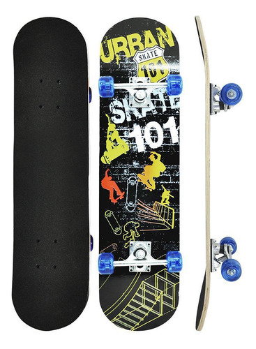 Skate Com Shape Em Madeira 80 Cm Urban