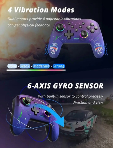 Control Pro Para Nintendo Switch Oled Lite Rgb Programable (Usado)