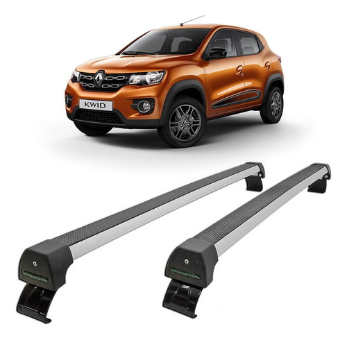 Rack De Teto De Alumínio Kwid Exceto Outsider 4 Portas