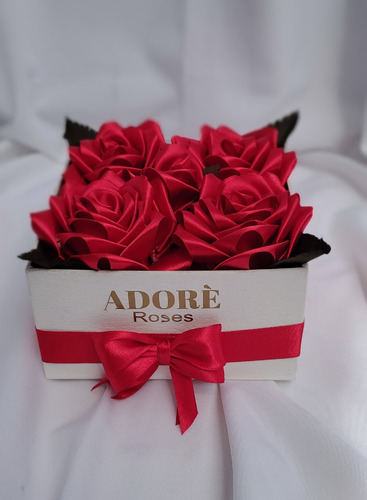 Regalos Para San Valentín!!!rosas Eternas.caja Con 5 Rosas