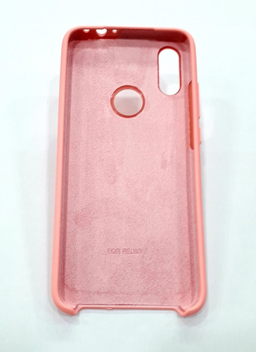 Forro Case Estuche Celular Xiaomi Redmi 7 Rosado Tienda Fisi