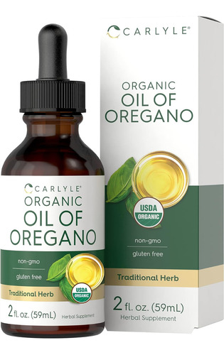 Carlyle Puro Aceite De Oregano Organico +carvacrol P 90 Dias