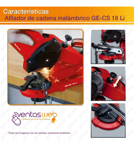 Afilador De Cadena Motosierra Inalambrico + Carg Bat 18v *