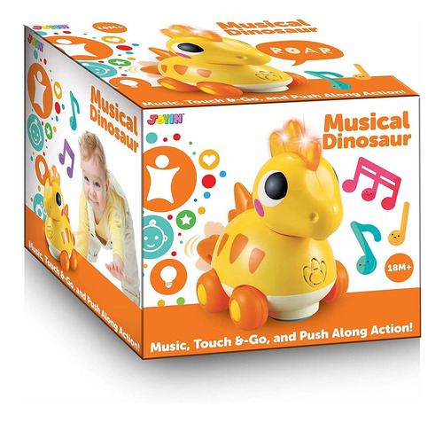 Imagen 5 de 5 de Joyin Dinosaurio De Juguete Musical Con Sonidos Y Luces Para