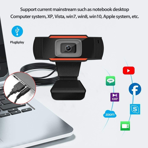 Cámara Web De 720p Hd Usb Para Videoconferencias