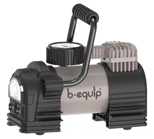 Compresor de aire mini eléctrico B-equip BEQ-100CP bifásica 35L 180W 12V gris oscuro